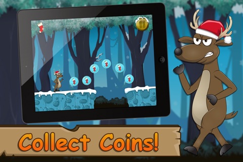 Santa's Reindeer Ice Race Stampede - FREE Running Adventure ! screenshot 2