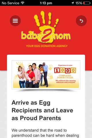 baby2mom Egg Donation app screenshot 3