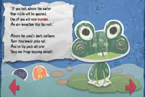 The Frog and Fish storybook - the interactive nursery rhyme for children screenshot 2