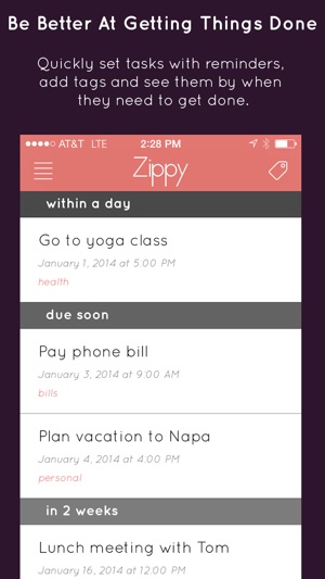 Zippy - Tasks and Reminders