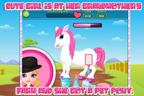 Cute baby and her pony screenshot 3