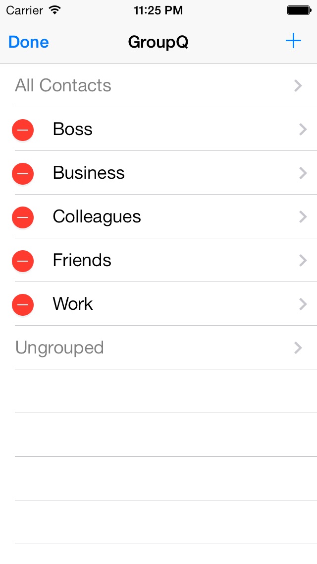 Contacts  Group Manager - GroupQ Screenshot 1