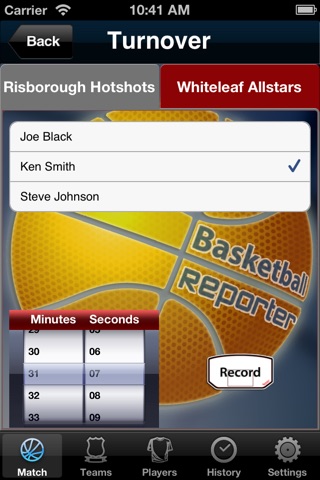 Basketball Reporter screenshot 2