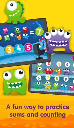 Aliens & Numbers - games for kids to learn maths and practic(圖2)-速報App