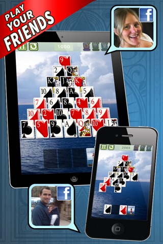 Pyramid 13® Social – The Hit New Free Solitaire Game from Mobile Deluxe screenshot 3