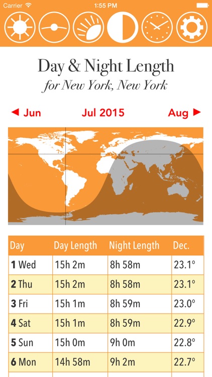 Sunshine Calendar and Solar Analemma screenshot-3