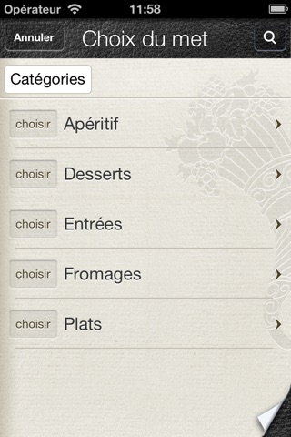 Carte des vins screenshot 4