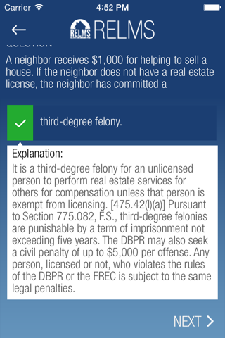 My Florida Real Estate License screenshot 4