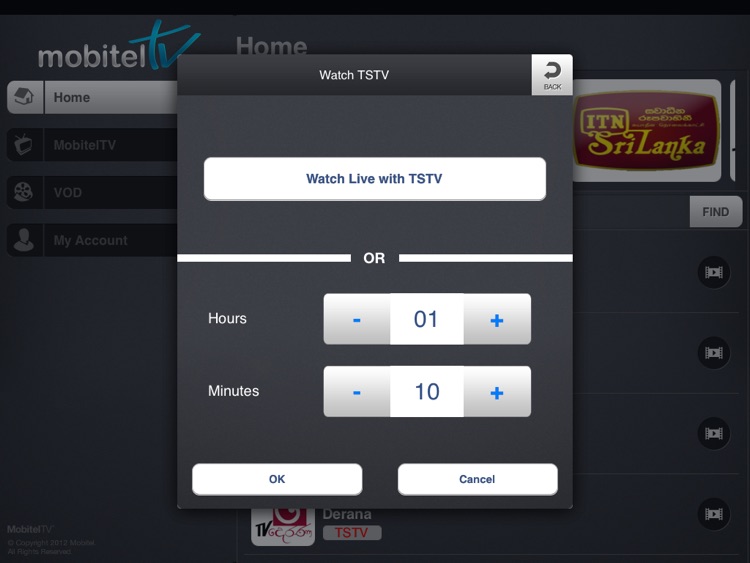 MobitelTV for iPad