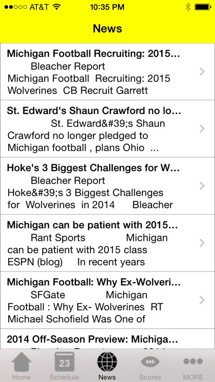 Michigan Football - a Wolverines News App