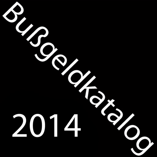 Bußgeldkatalog 2014