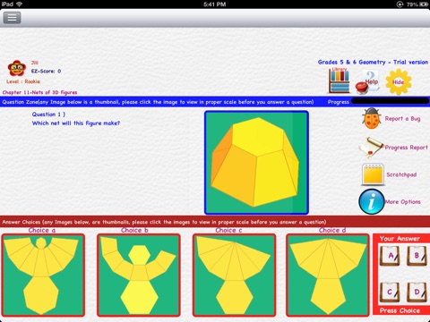 EZ Math for Middle School (Grades 5 to 8) Part 1 - Geometry & Trigonometry screenshot 2