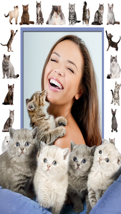 Cat Snap - Photo Bomb Funny Cats Instantly Into Your Photos With Kitty Collage & Picture Frames HD