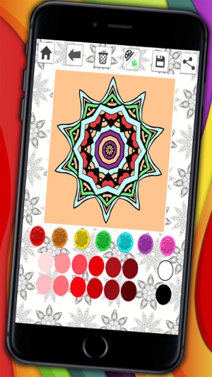 Mandalas coloring pages – Secret Garden colorfy game for adu(圖4)-速報App