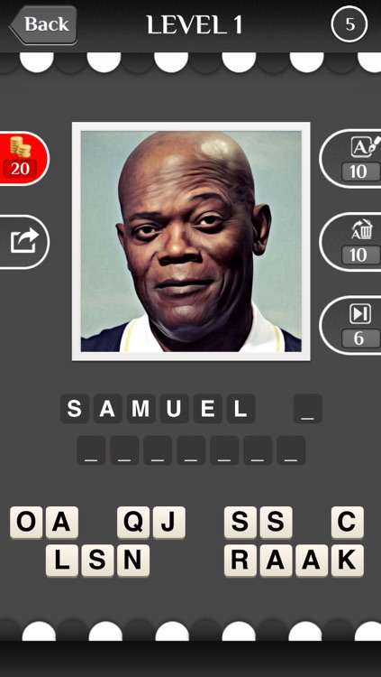Celebrity Guess (guessing the celebrities quiz games). Cool new puzzle trivia word game with awesome images of the most popular TV icons and movie stars. Have fun predicting the famous celeb, talented musician, iconic athlete and sports icon. Free screenshot-4