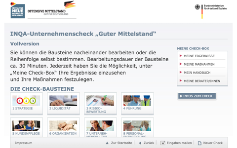 INQA-Unternehmenscheck screenshot 2