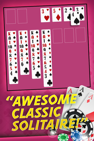 A Solitaire Pink Free Card Game screenshot 3