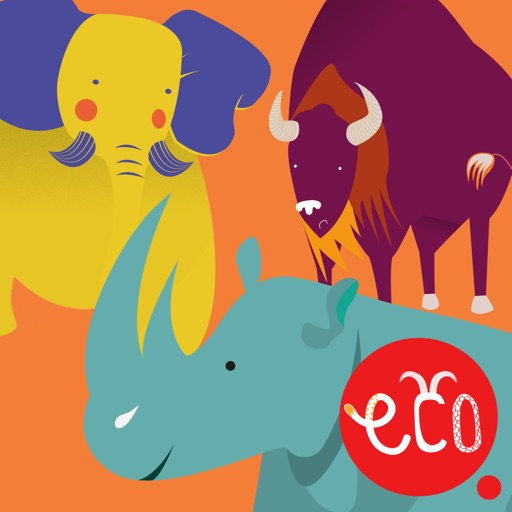 Storybook for Kids: Elephant, Rhino and Buffalo - The Animal Adventure for Children icon