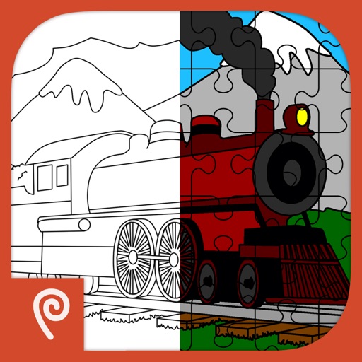 Color It Puzzle It: Trains iOS App
