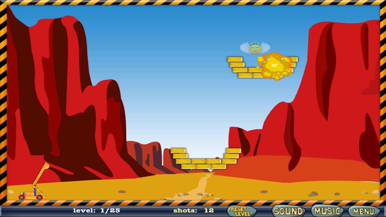 Catapult Rock Bomb Shooting - Desert Exploding Ball Drop Free screenshot-4