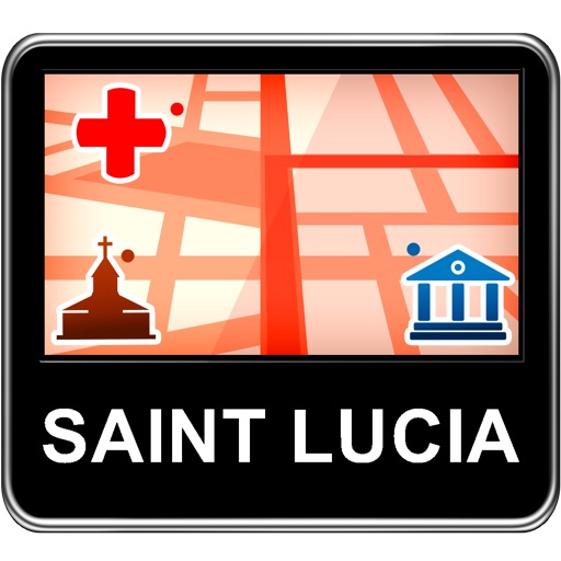 Saint Lucia Vector Map - Travel Monster icon
