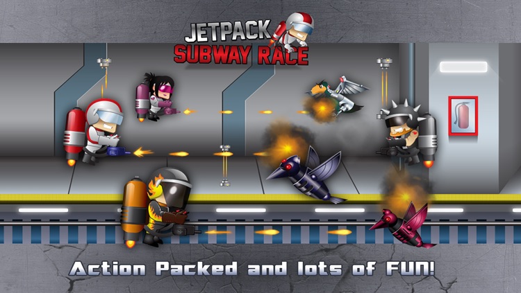 Jetpack Subway Fighter - Special Agent Endless Run Game