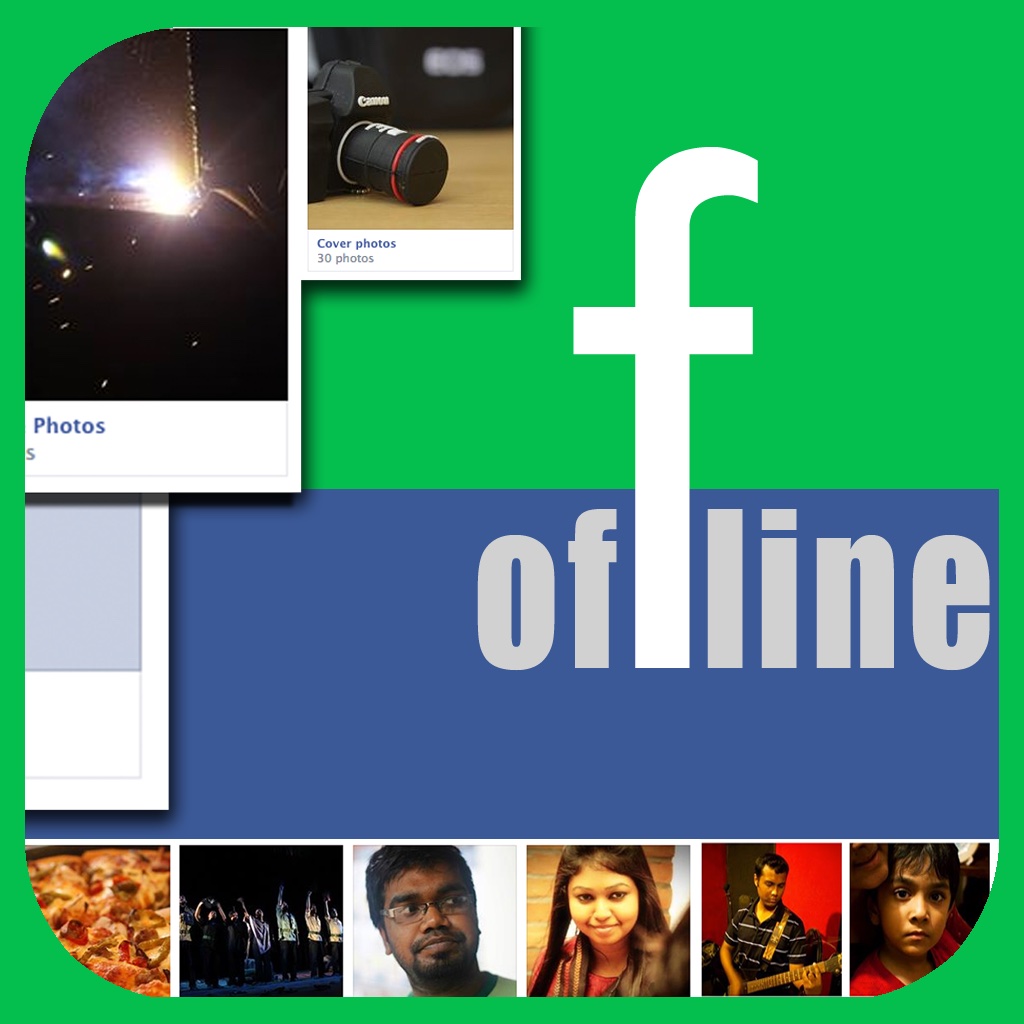 Offline Album For Facebook Photos - download images from fb icon