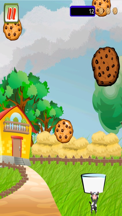 Milk and Cookie Catch - bake sweet chocolate chip dairy cow screenshot-3