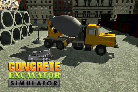 Concrete Excavator Tractor 3D screenshot 4