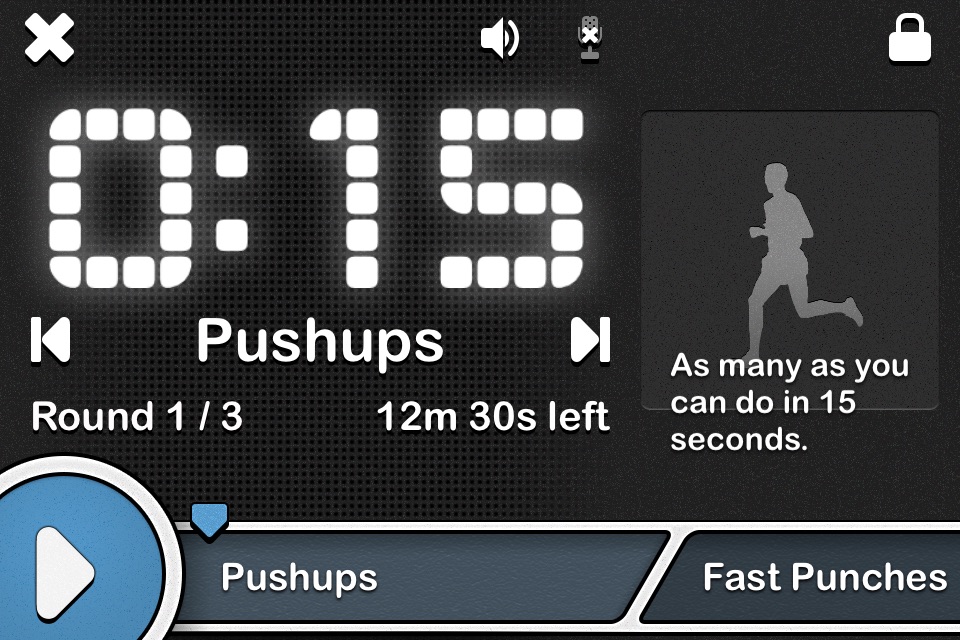 Onyx Timer - Hands Free, Voice Controlled, Talking Exercise Timer screenshot 2