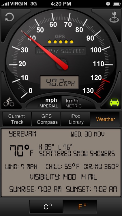 GPS speedometer Trip Computer (Car speedometer, Bike cyclometer ) screenshot-4