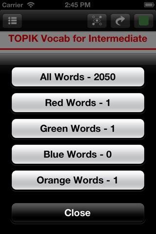TOPIK Vocabulary List For Intermediate - Fast Memory screenshot 3