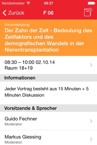 DGU 2014 – Kongress App screenshot 4