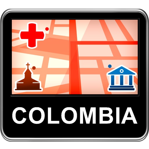 Colombia Vector Map - Travel Monster icon