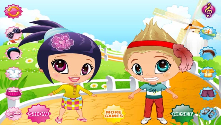 Cute Baby Couple Dress Up screenshot-3