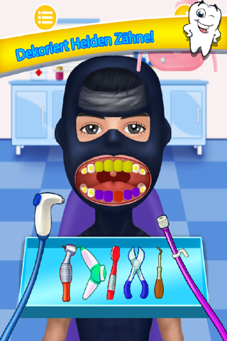 Bad Teeth Doctor and Hero Dentist Office - Help Celebrity with your little hand screenshot 3