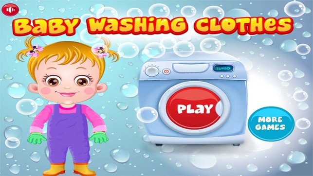 Baby Learn Washing Clothes