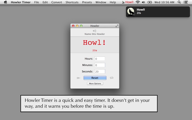 Howler Timer Screenshot