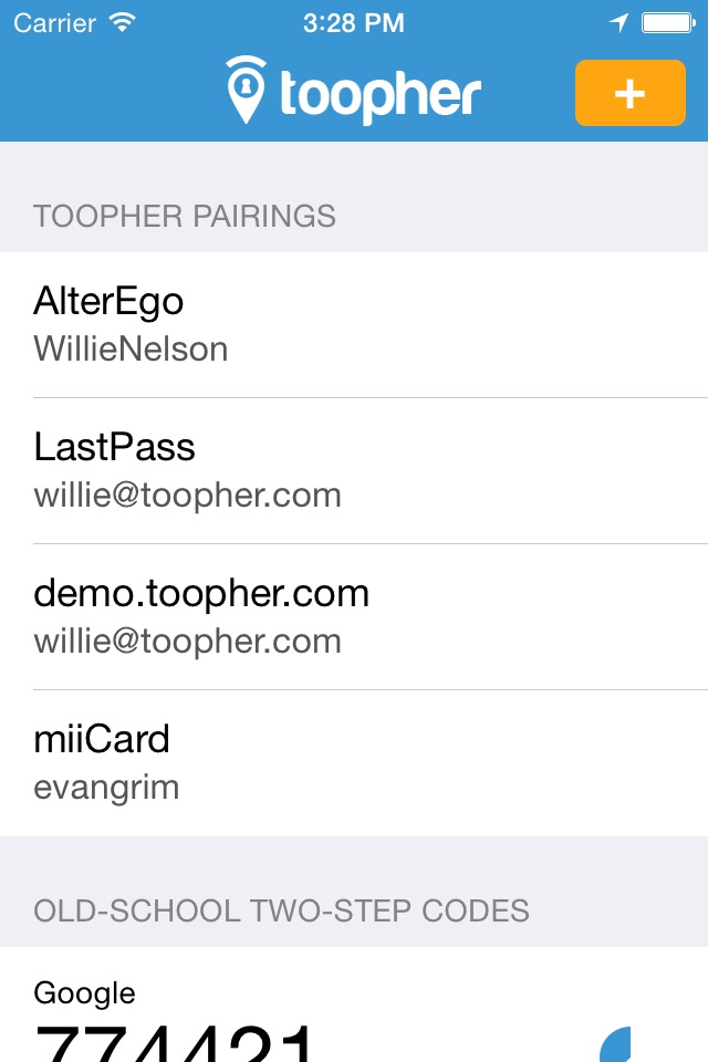 Toopher screenshot 3