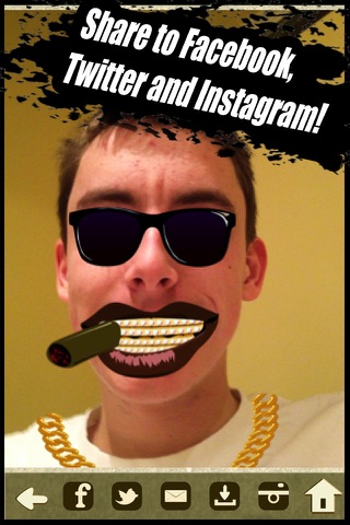Dental Diamonds - Grillz Pro Celebrity Gangster Rapper Bling Editor - Add Jewelry, Gold and Chains to Photos to Make Teeth Shine and Look Like a Thug! screenshot 4