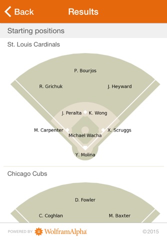 Wolfram Pro Baseball Stats Reference App screenshot 2
