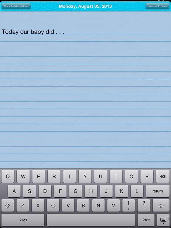 Our Baby Journal