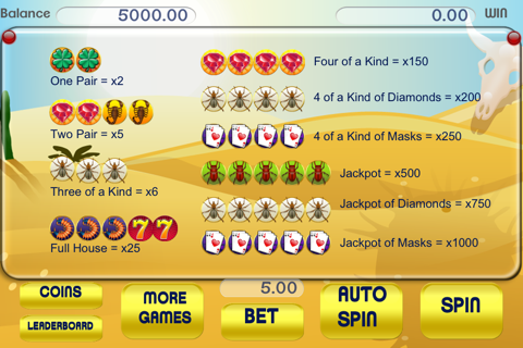 Ancients of the Desert Slot Machine - Pharaoh's Big Lucky Fortune - Full Version screenshot 4