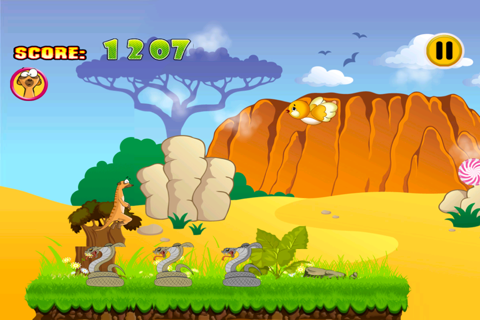 Dumb MeerKat's Candy Rush : Run & Jump High or Die screenshot 4