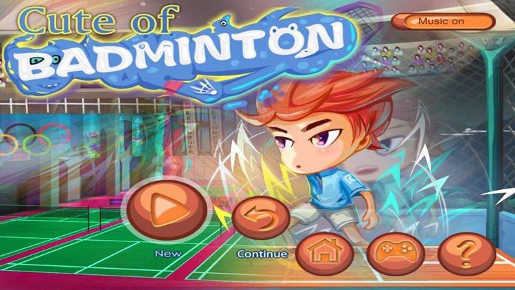 Cute of badminton