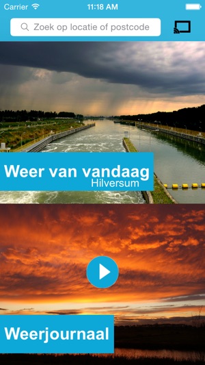 Weerplaza Chromecast met het weerjournaal, buien en regenrad(圖1)-速報App