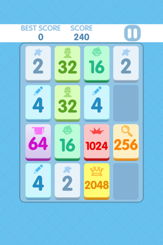2048 - Endless Combo Free , Make Your Endless Combo to 1024, 2048, 4096 tiles! screenshot 2