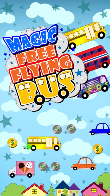 Ride on the Flying School Bus - A FREE Magic Vehicle Driver Game!