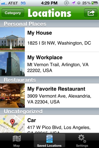 Location Manager Pro - Save, Share, Route, and Map all of your Favorite Locations! screenshot 2