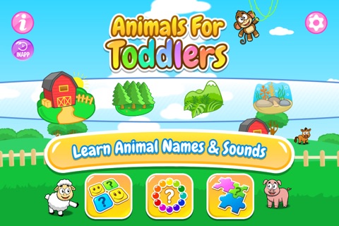 Animals for Toddlers: Match'em - Puzzle, Guess the Colors and Card Matching Memory Game for Kids screenshot 2
